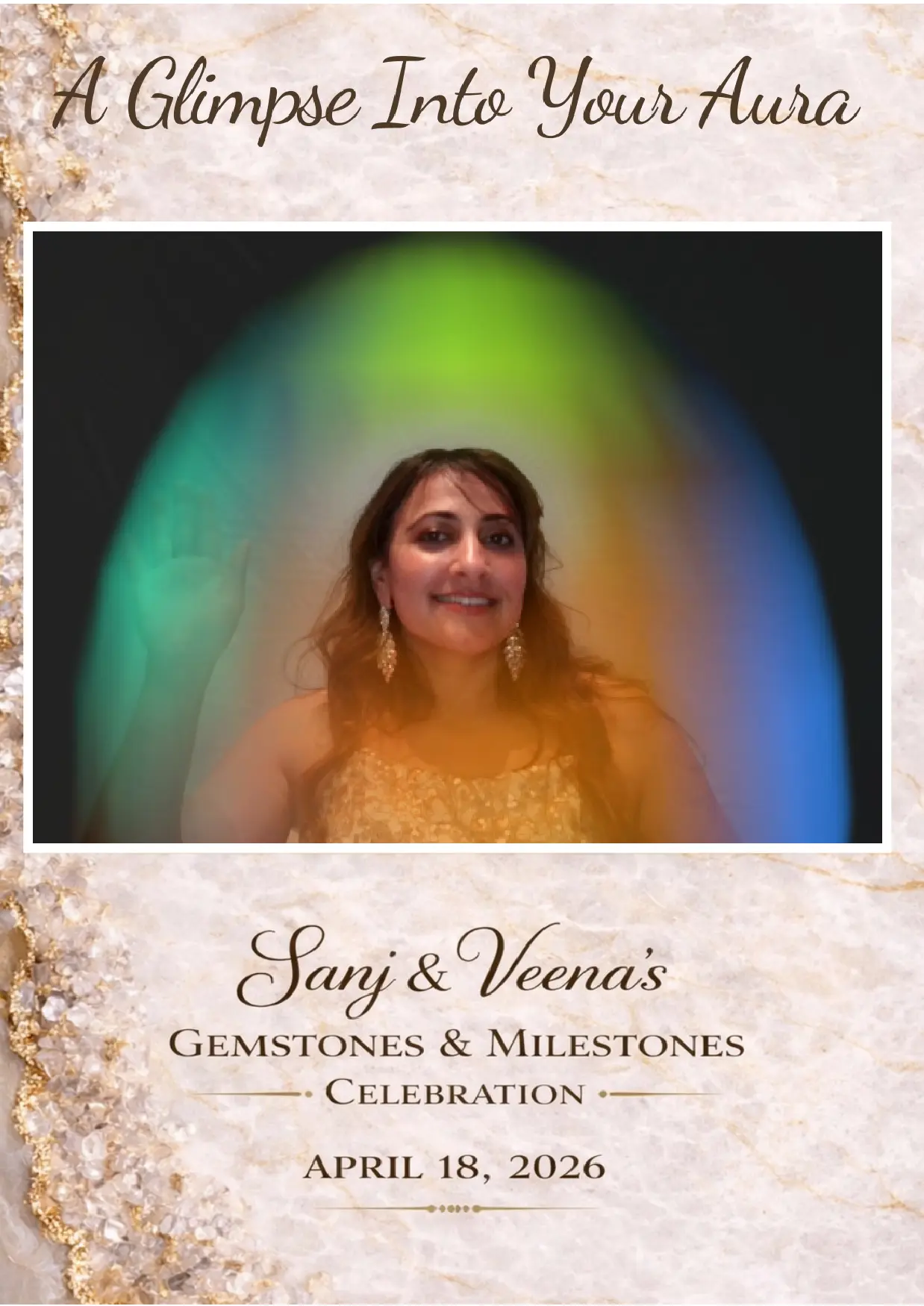 Custom aura photo design for a brand activation
